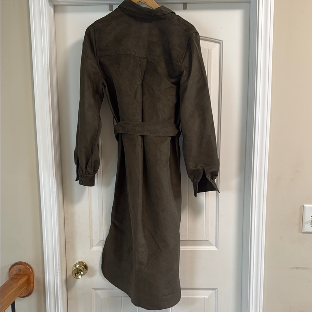 Banana Republic Terrazo Vegan Suede Shirt Dress - Picture 5 of 7